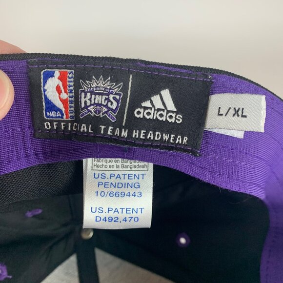 Sacramento Kings NBA Adidas Stretch Fitted Hat Signed Bobby Jackson L/XL No COA - Picture 6 of 6
